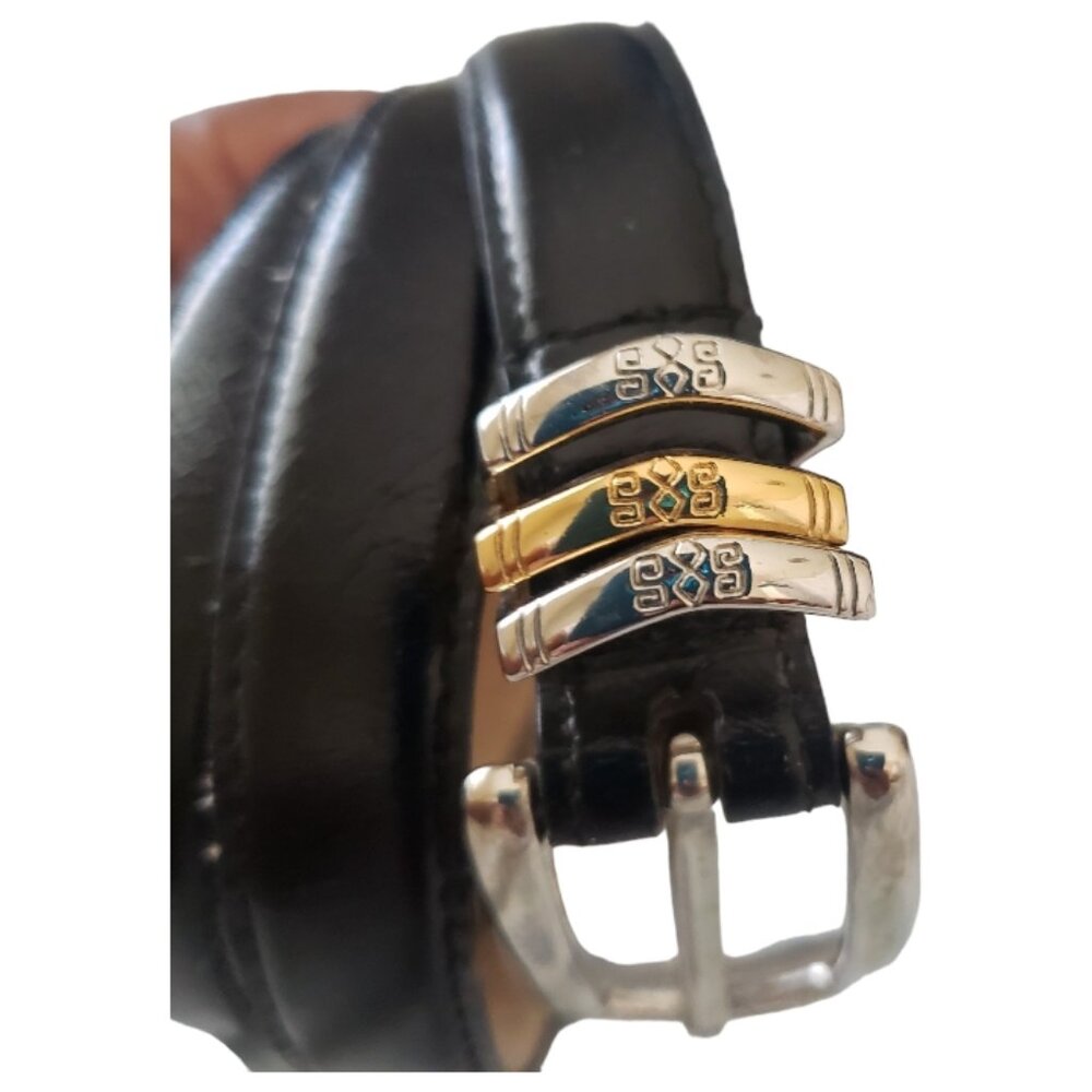 JG Hook Black Leather Belt